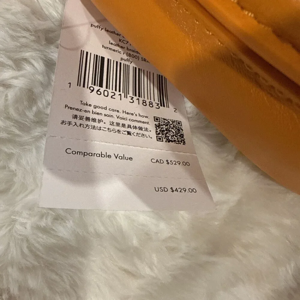 Kate Spade Puffy Mini Top HandleCrossbody Orange